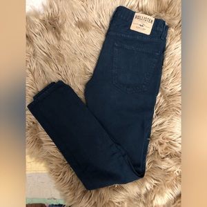 Hollister Men’s Navy Blue Skinny Pants 31W 32L